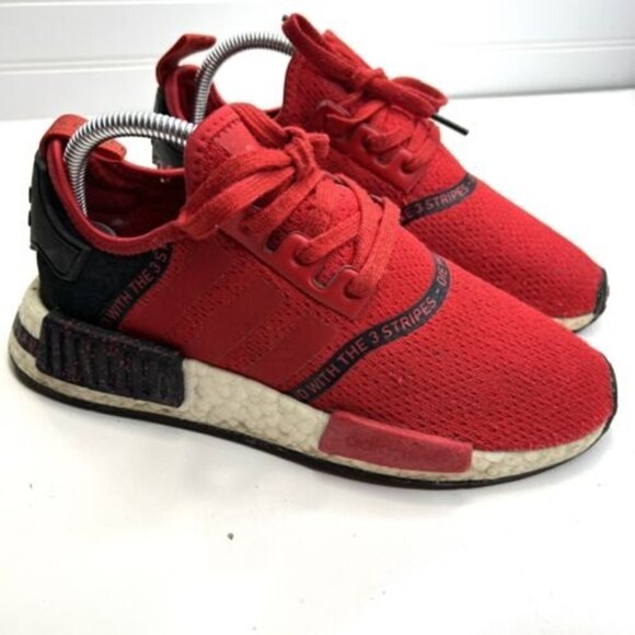 Adidas NMD_R1 'Speckle Pack - Scarlet' Men’s Sz US 6 Red Black Sneakers EF3648 - Picture 1 of 12